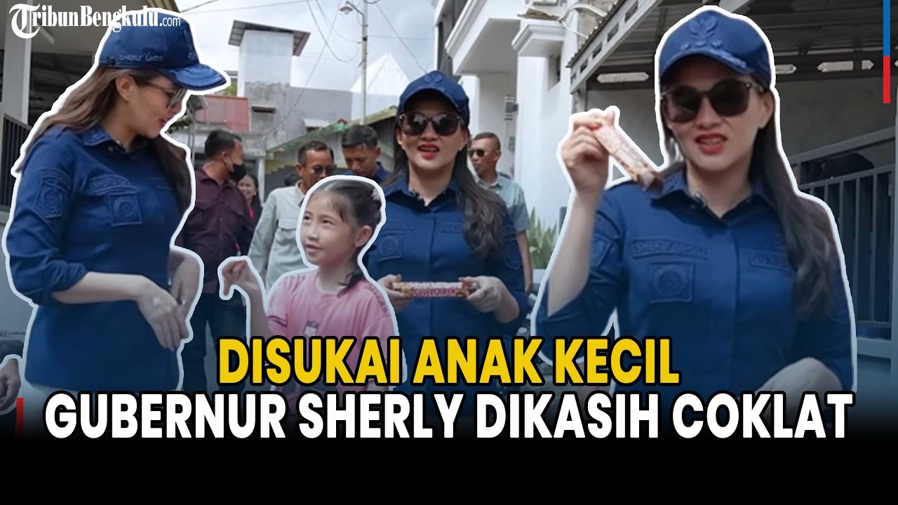 Anak Kecil Pun Suka, Saat Gubernur Sherly Tjoanda Dikasih Coklat, Langsung Dipamerin