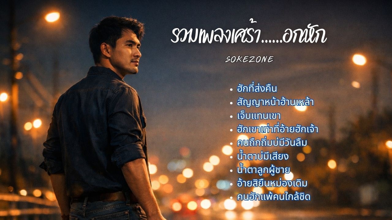 รวมเพลงเศร้า....อกหัก #เพลงฮิด #เพลงลูกทถ่งเพื่อชีวิต -โชคโชน [SOKEZONE MUSIC]
