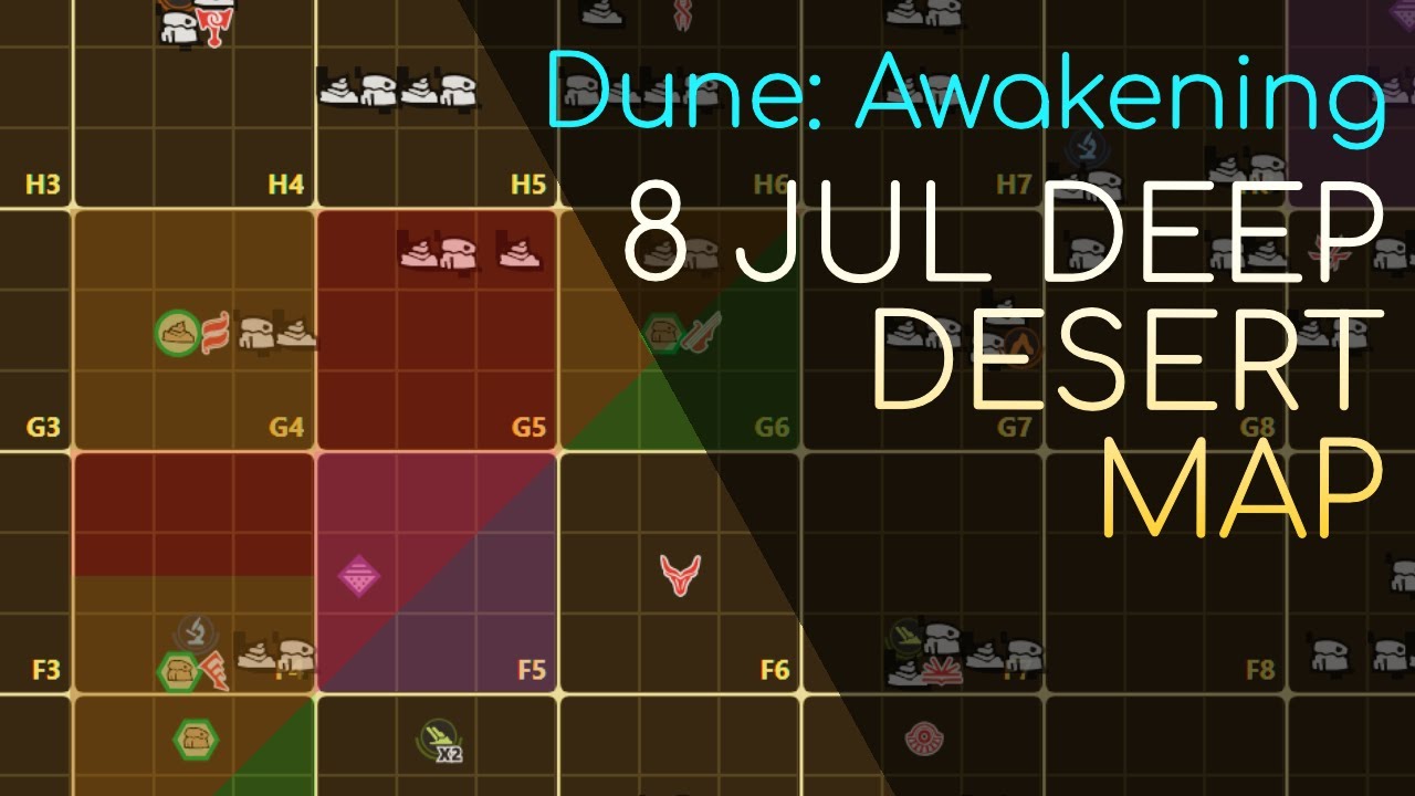 I surveyed & SCANNED the entire PvP Deep Desert Again! - Dune Awakening Deep Desert Map 8 July