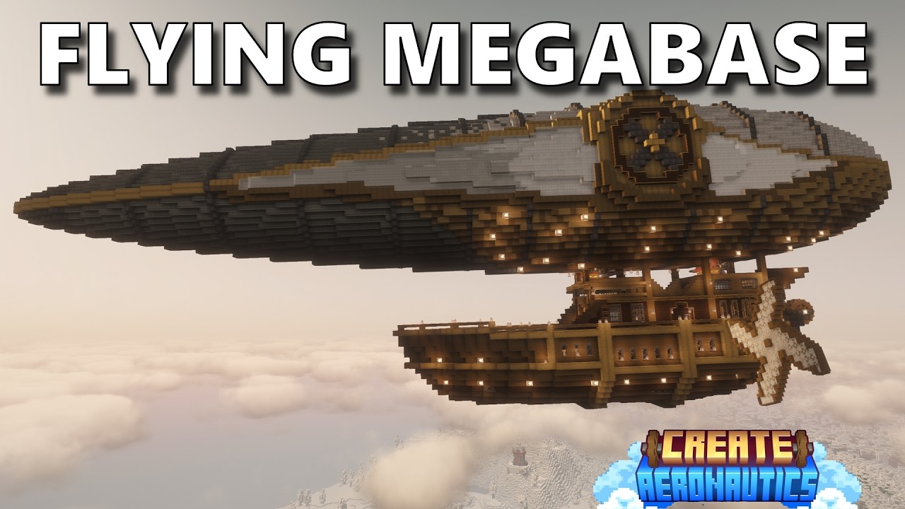 I Built an AIRSHIP with a FACTORY On the INSIDE! | Create Aeronautics