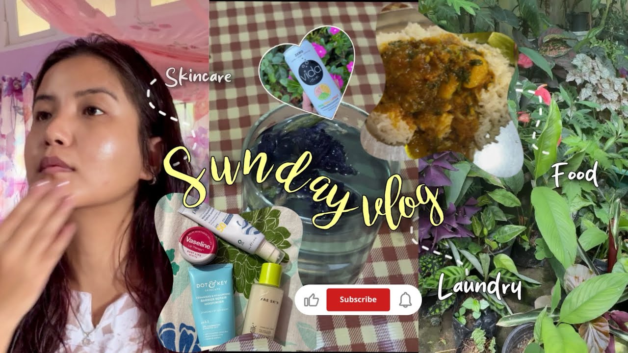 Sunday vlog  ⋆. 𐙚 ˚ | skincare | laundry | food | vlog | #explore #explorepage #vlog #home #sunday