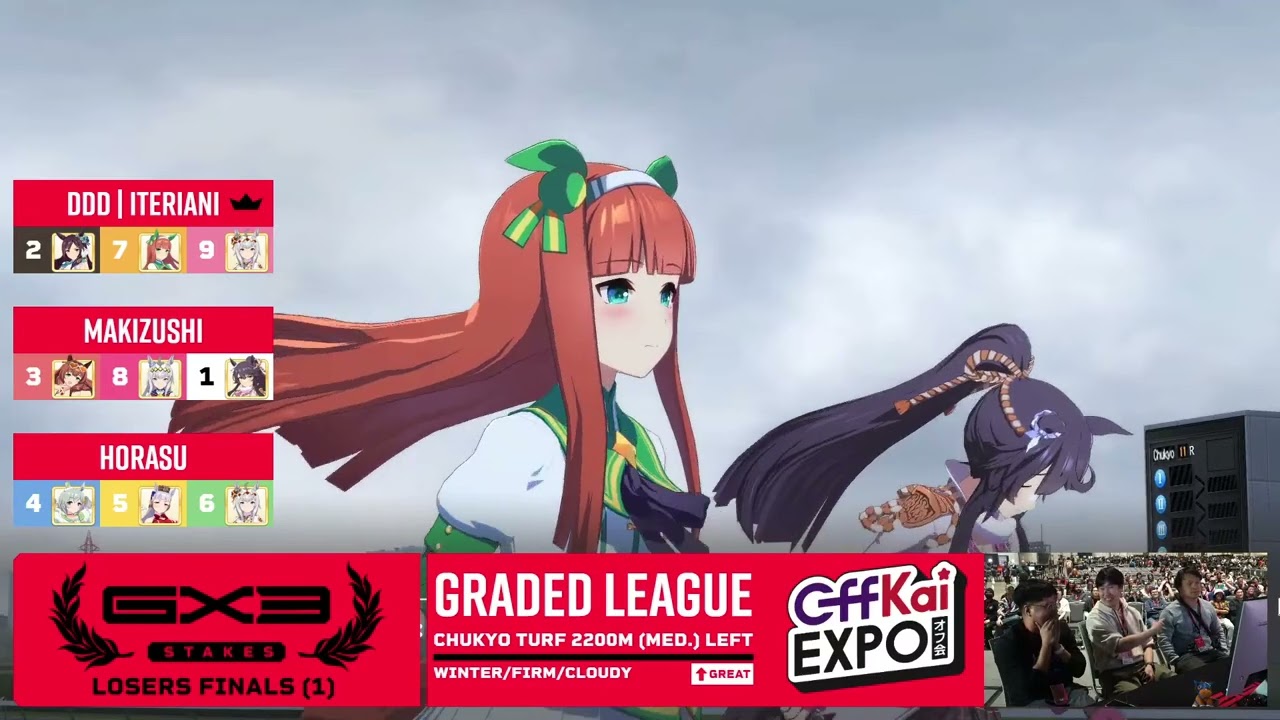DDD | Iteriani vs Makizushi vs Horasu - Losers Final (1) - UMAMUSUME | GX3