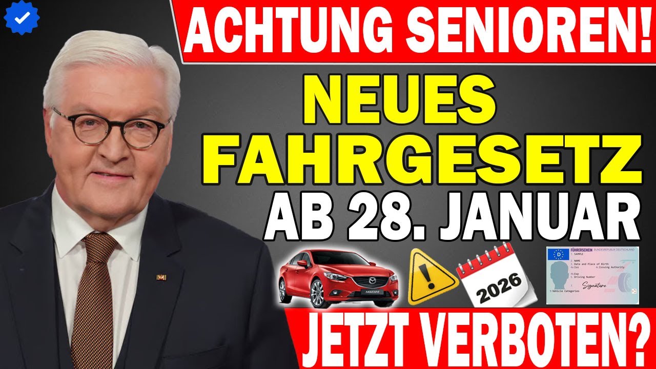 🚨 Achtung Senioren! Neues Fahrgesetz ab 28. Januar 2026 – Das müssen Sie jetzt wissen