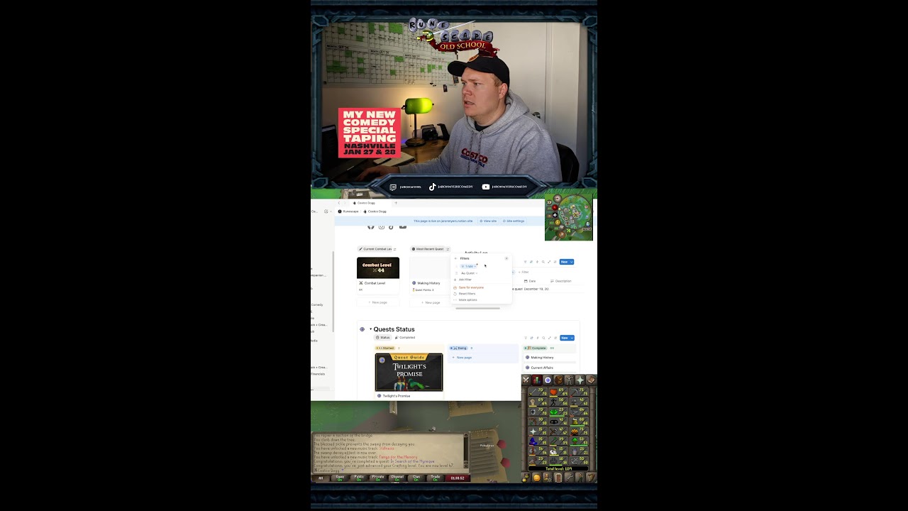Ironman Questing OSRS