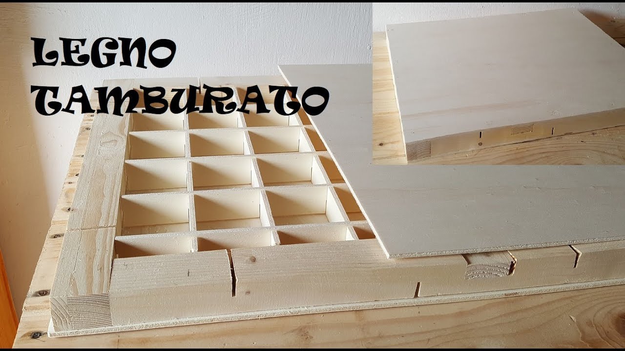 Pannello tamburato fai da te interamente in legno