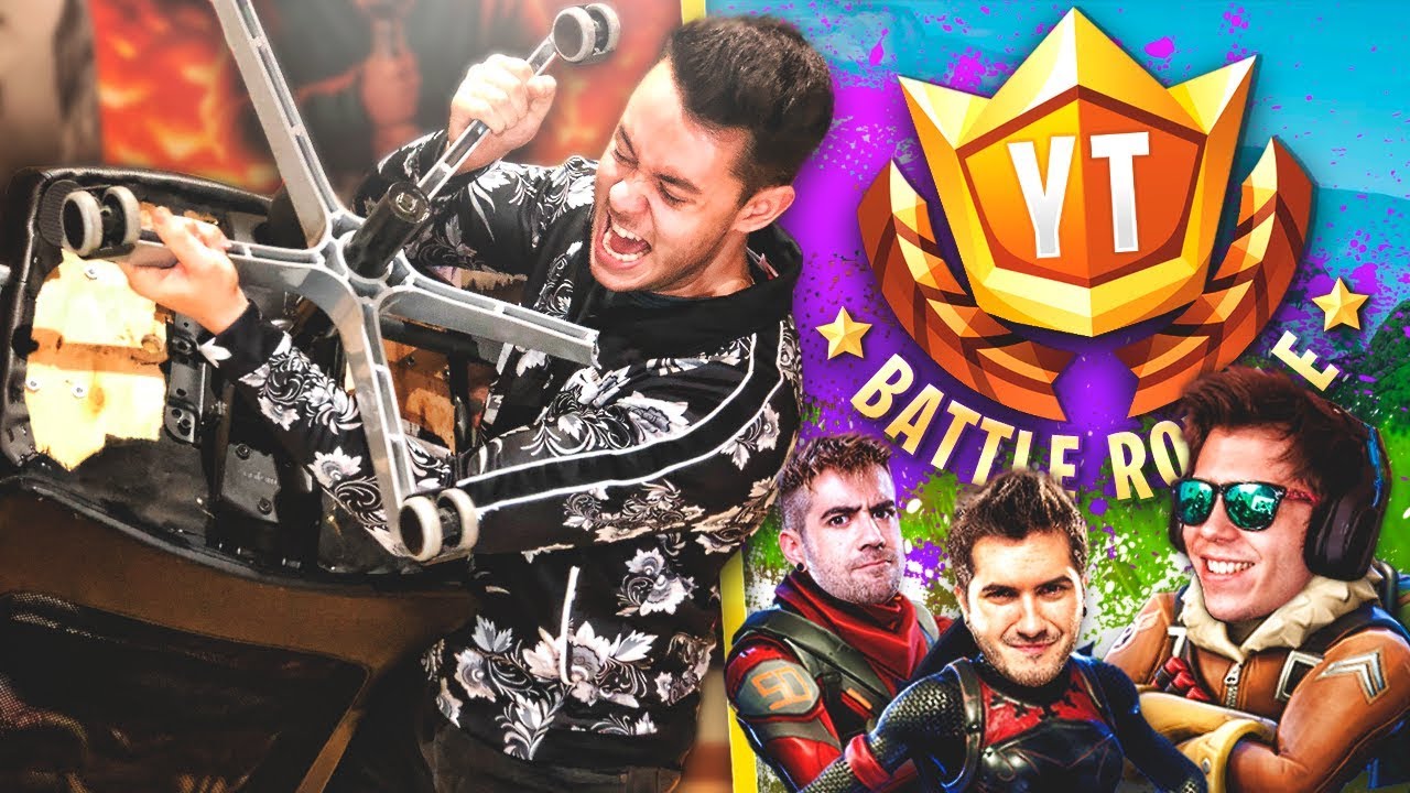 ROMPO MI SILLA EN EL TORNEO DE YOUTUBERS DE FORTNITE! **MEJORES MOMENTOS**