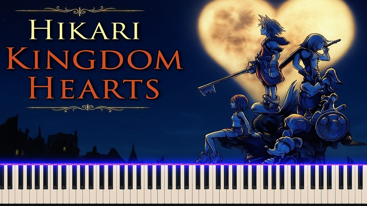 Kingdom Hearts - Hikari Piano Tutorial Synthesia