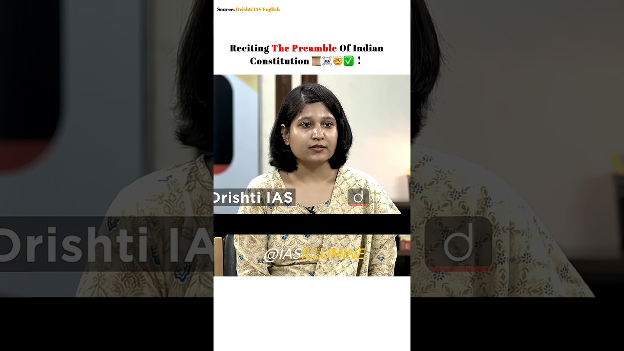 The Preamble Of Indian Constitution 📜☠️🤯✅ Soumya Sharma | Upsc Interview