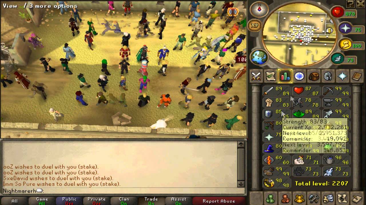Runescape's NightmareRH Staking 500m!