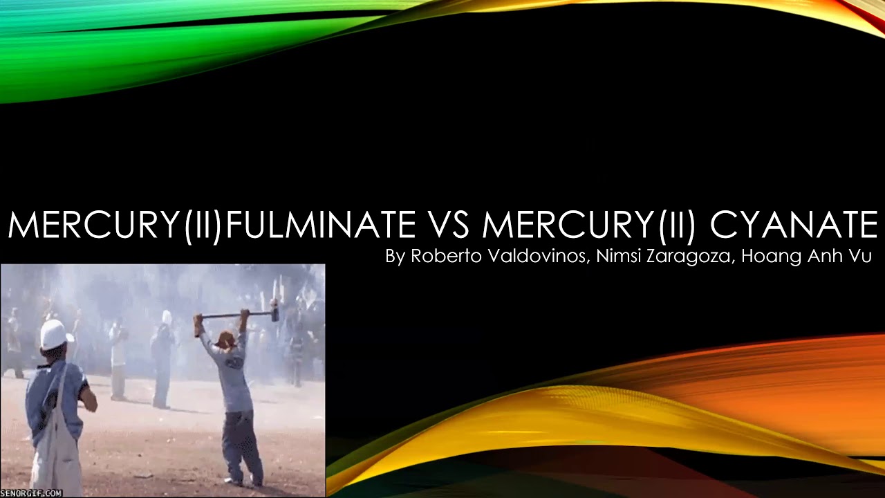 Mercury(II)Fulminate Vs Mercury(II)Cyanate