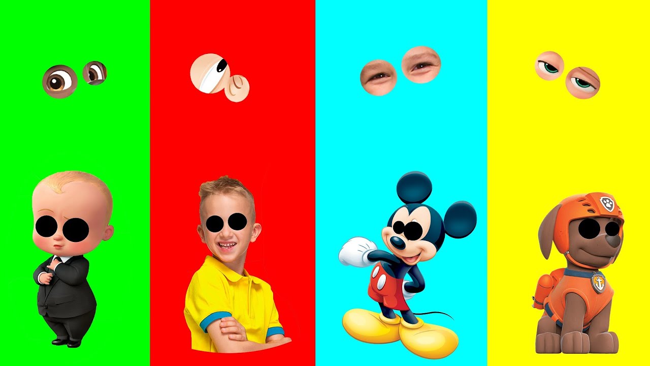 Wrong eyes👀 BabyBoss and Niki and Vlad and Mickey and PawPatrol | DAME TU COSITA Puzzle Wrong Head