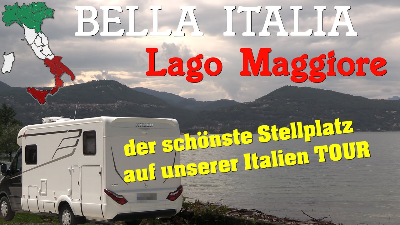 Italien: Mit dem Wohnmobil zum Lago Maggiore/Lombardei/Stellplatz Area sosta Sass Cavalasc Ranco