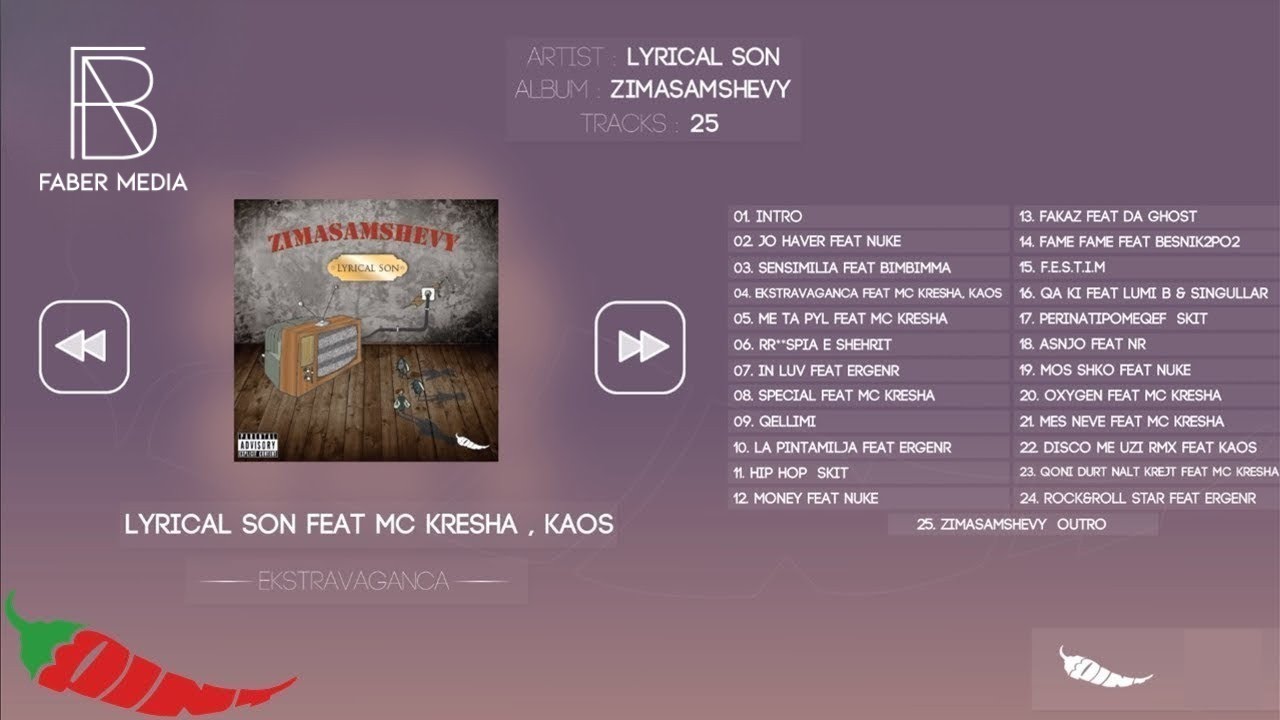Lyrical Son - Ekstravaganca Feat. MC Kresha, KAOS (Official Audio)
