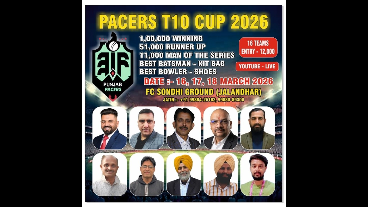 PACERS T10 CUP JALANDHAR 2026
