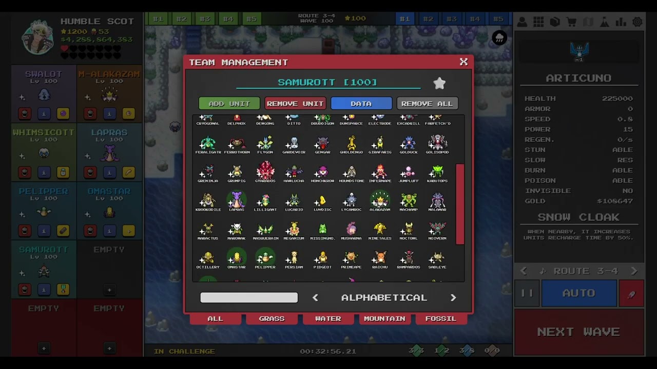 Pokemon Pokepath TD Patch 1.4.4 How To Beat Route 3-4  + Boss Challenge 8 Slot