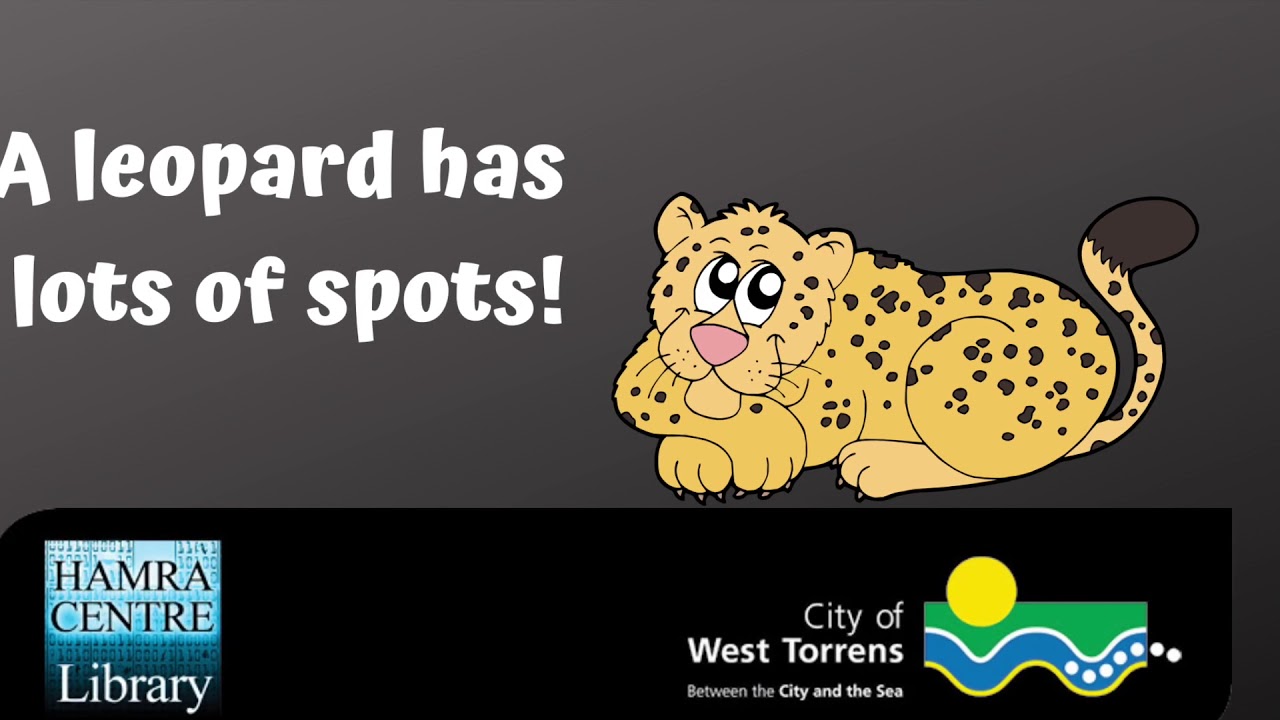 A leopard has lots of spots!