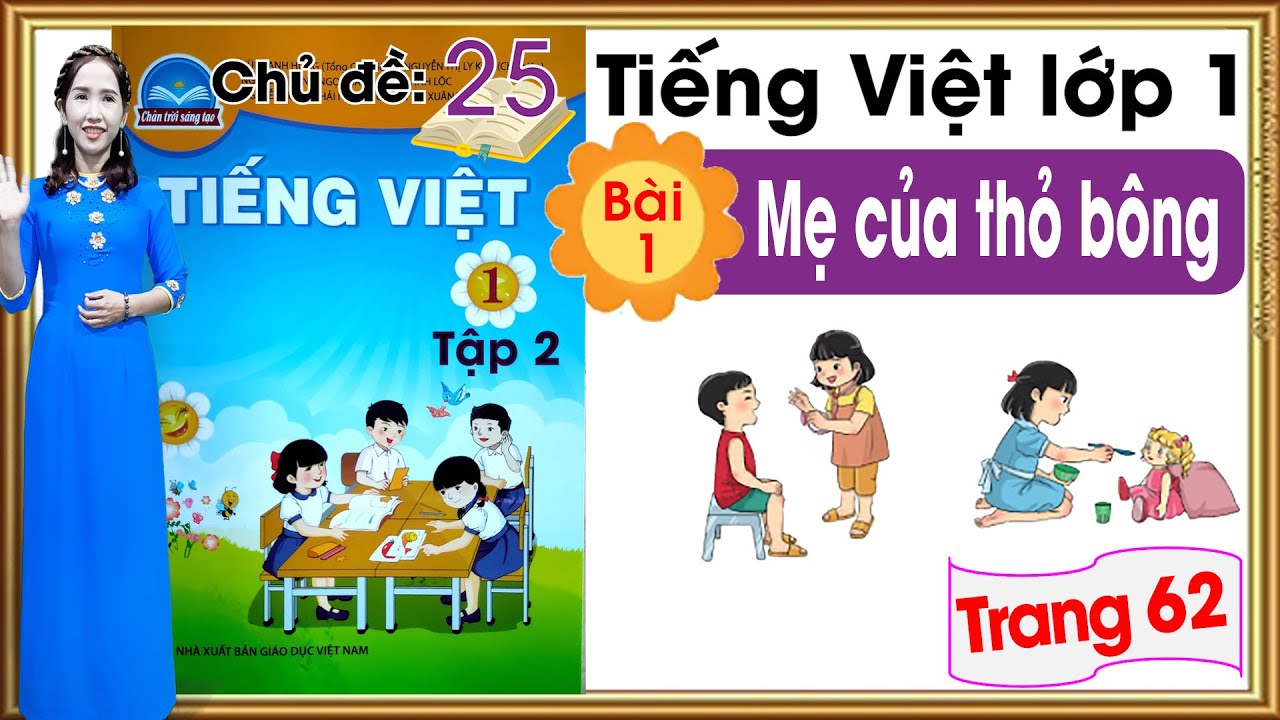 Hướng dẫn dạy Tiếng việt 1 sách chân trời sáng tạo tập 2 - Chủ đề 25 bài 1