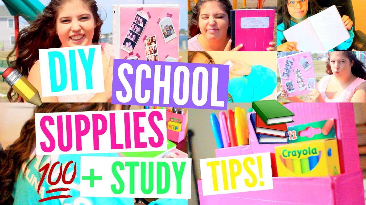 DIY School Supplies/ Organization, Supply Haul & Study tips!