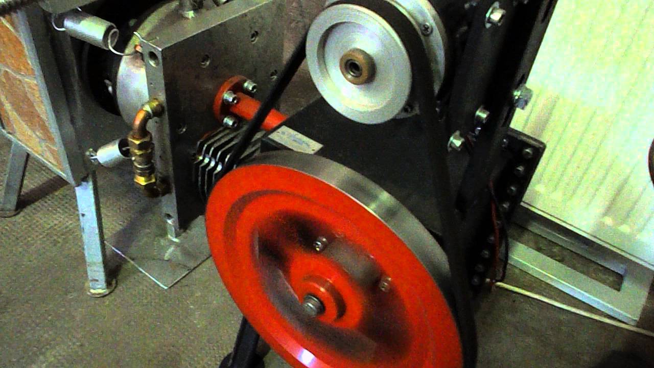 Centrala termica cu arzator -soba racheta -dotata cu generator Stirling