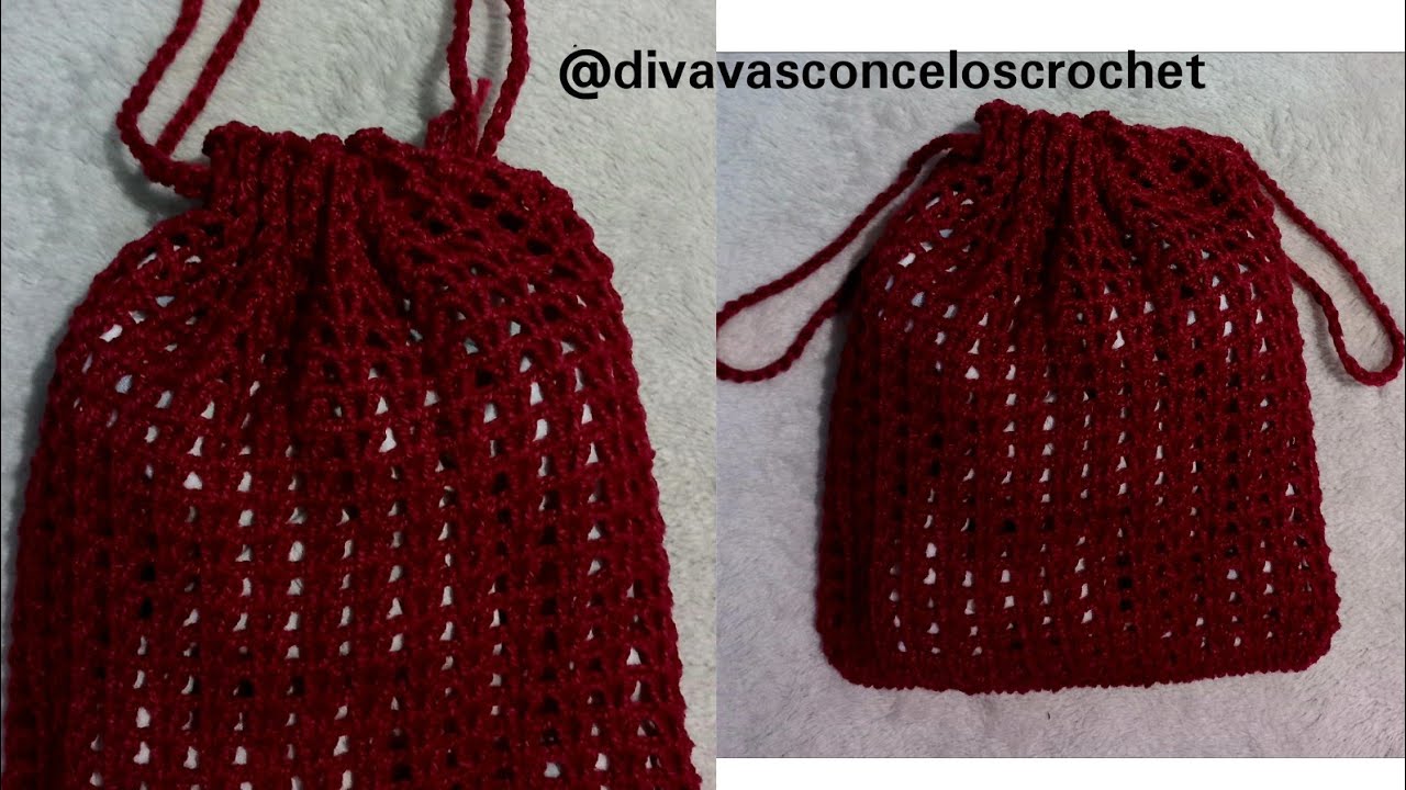 Como fazer Sacos de Crochê para presente