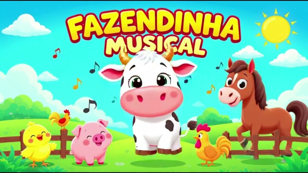 🎵 Fazendinha Musical – Sons dos Animais Para Crianças | Música Divertida e Educativa 🐥🌾
