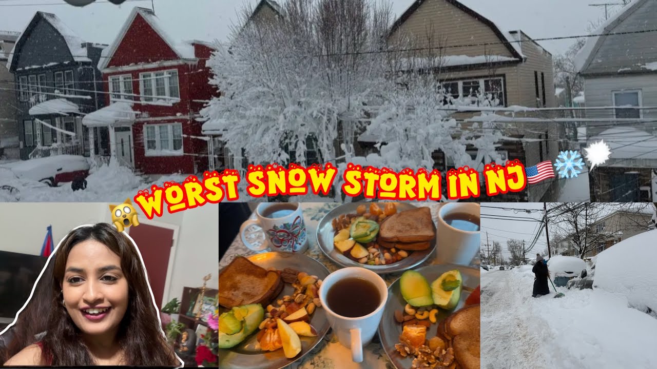 Worst Snow Storm 🌨️ पुरै हिउँले ढाकिएको छ 🇺🇸NJ | Nepali Girl day in life🇳🇵🇺🇸#nepaliinusa #nepalivlog