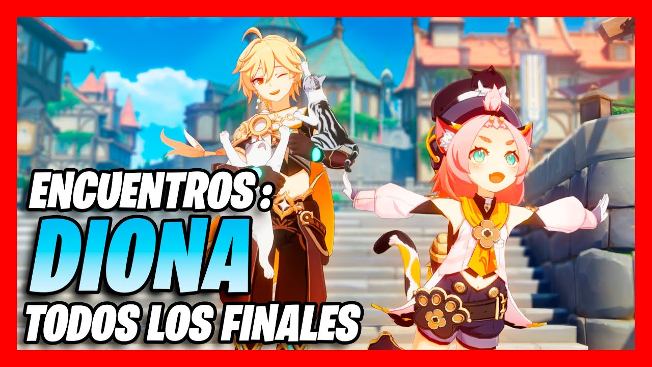 ENCUENTROS GENSHIN IMPACT DIONA (TODOS LOS FINALES, LOGROS Y RECOMPENSAS SIN SPOILERS)