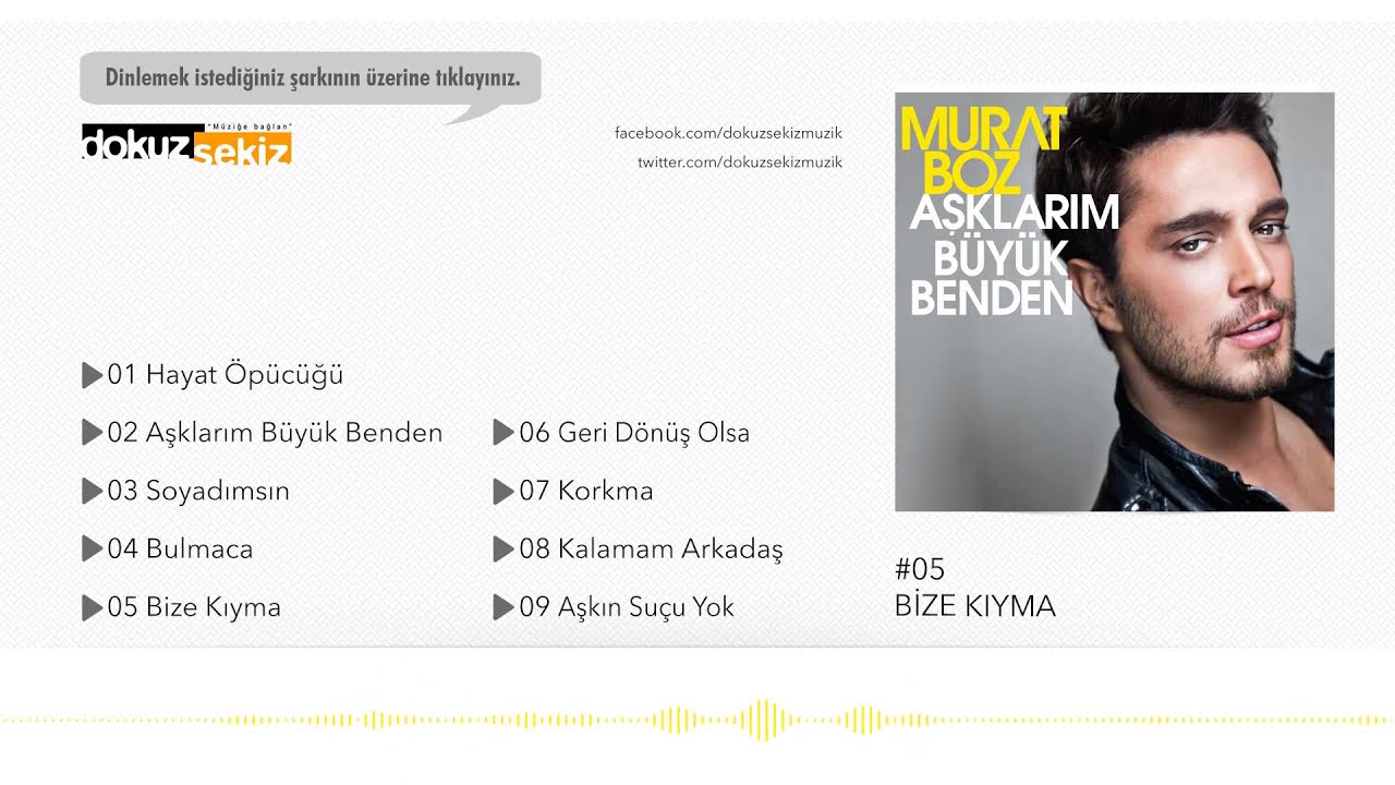 Murat Boz  - Bize Kıyma (Official Audio)