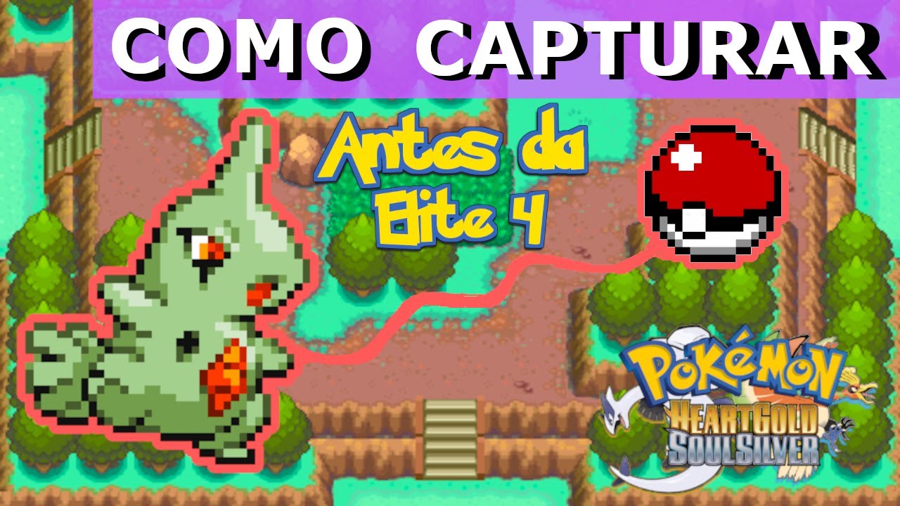 Como capturar o LARVITAR antes da Elite 4 no Pokémon HeartGold & SoulSilver