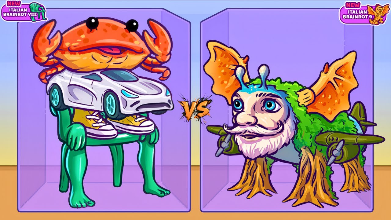 Merge Fellas ITALIAN BRAINROT 08 vs BRAINROT 09 ⁉️ Final Boss I New Update - Reaching Max Level!