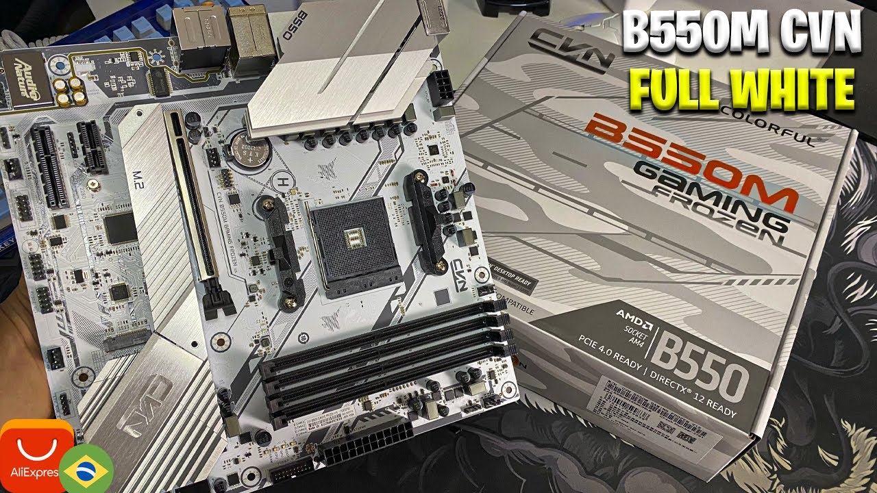 B550M CVN FROZEN GAMING COLORFUL DIRETO DO BRASIL NO ALIEXPRESS!