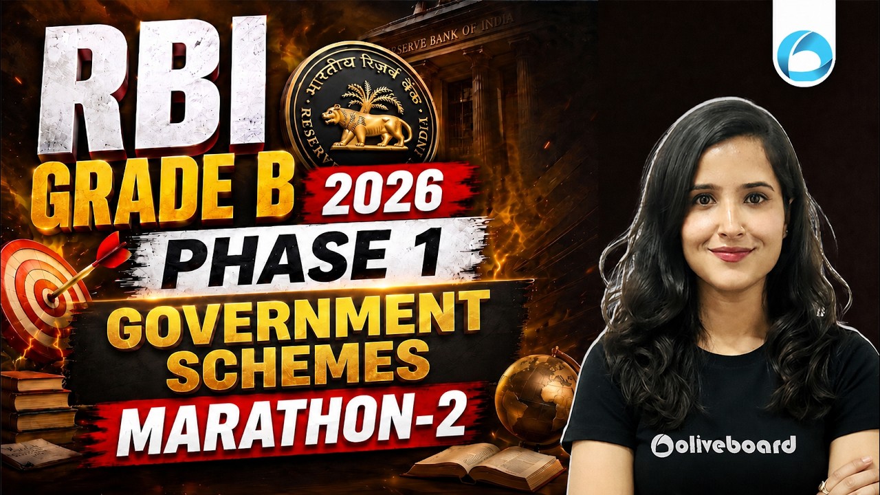 RBI Grade B 2026 | Phase 1 | Government Schemes | Marathon-2