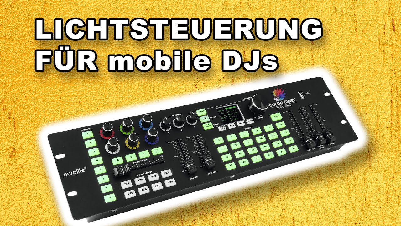 Lichtsteuerung für mobile DJs mit dem Color Chief