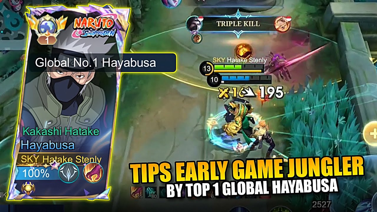 TIPS HAYABUSA DI EARLY GAME ! TOP 1 HAYABUSA GAMEPLAY ! Mobile Legends !