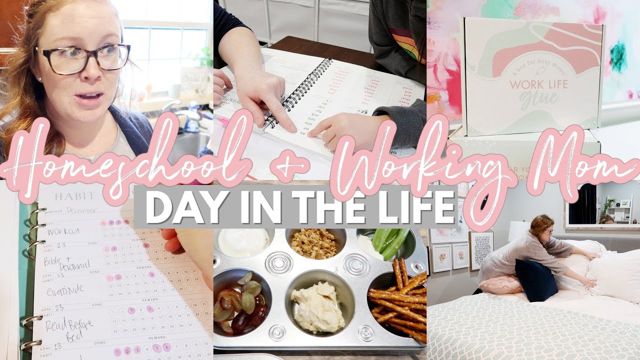 Can I Work AND Homeschool?!? || How I Work AND Homeschool 3 Kids & You Can, Too! || DAY IN THE LIFE