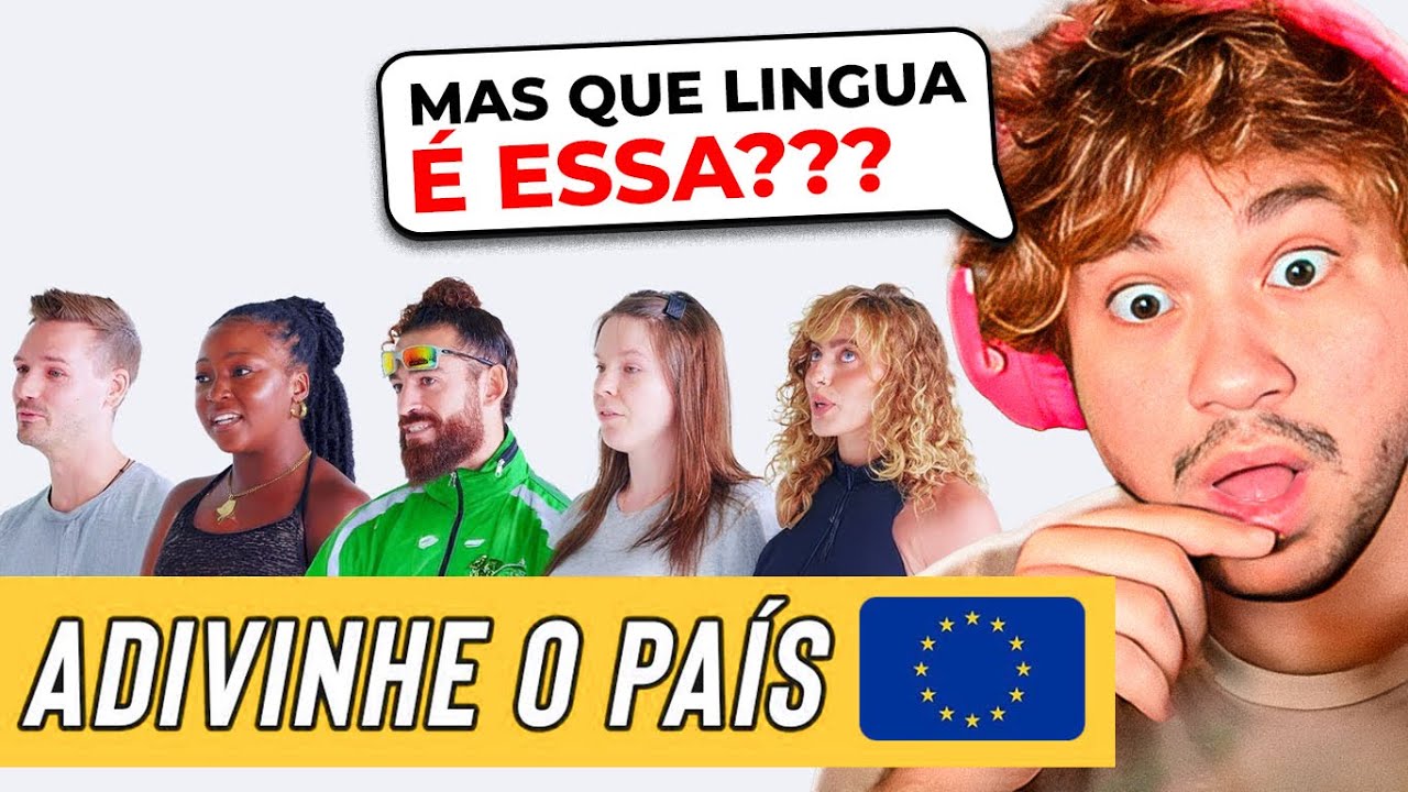 ADIVINHE O PAÍS DA EUROPA PELO IDIOMA! - React Aqueles Caras