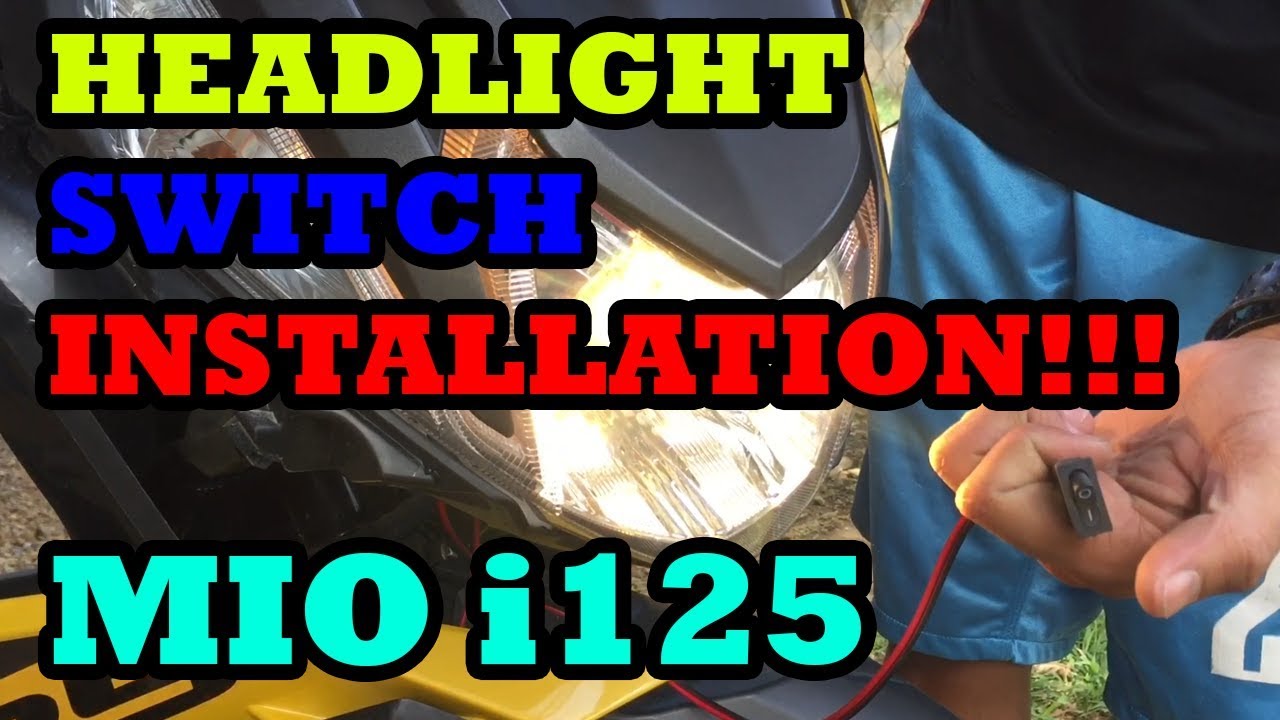 Headlight Switch Installation on Mio i 125