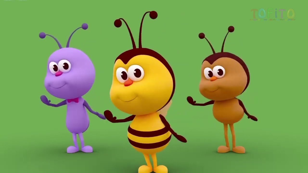 Arı vız vız vız vızik Şarkısı 🍃 çocuklar için çizgi film 🍃 ToFiTo Çocuk Şarkıları Bebek Şarkıları