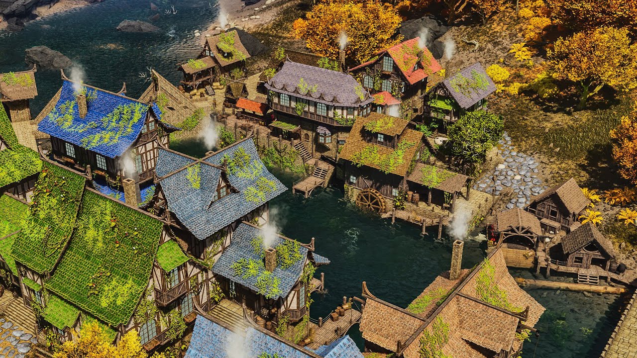 Riverside Medieval Village | Build Timelapse | ARK: Survival Ascended
