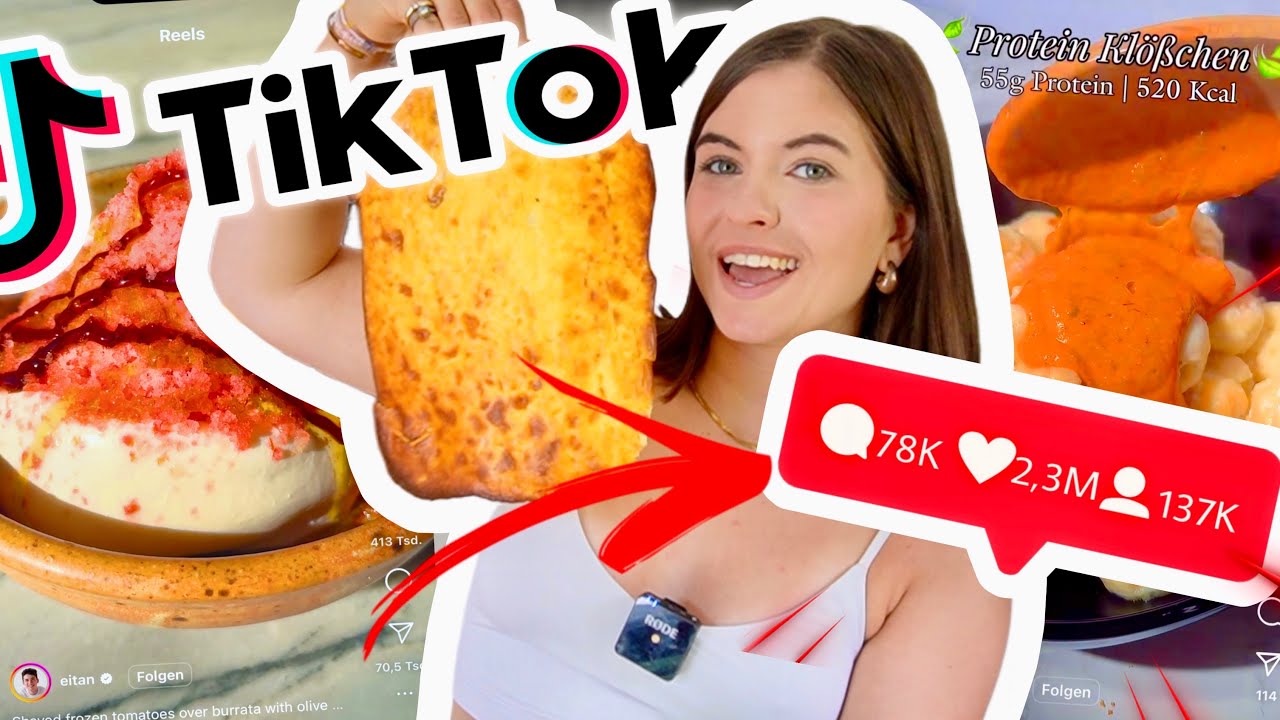 Ich teste 24h VIRALE TIKTOK FOOD TRENDS 😱😍