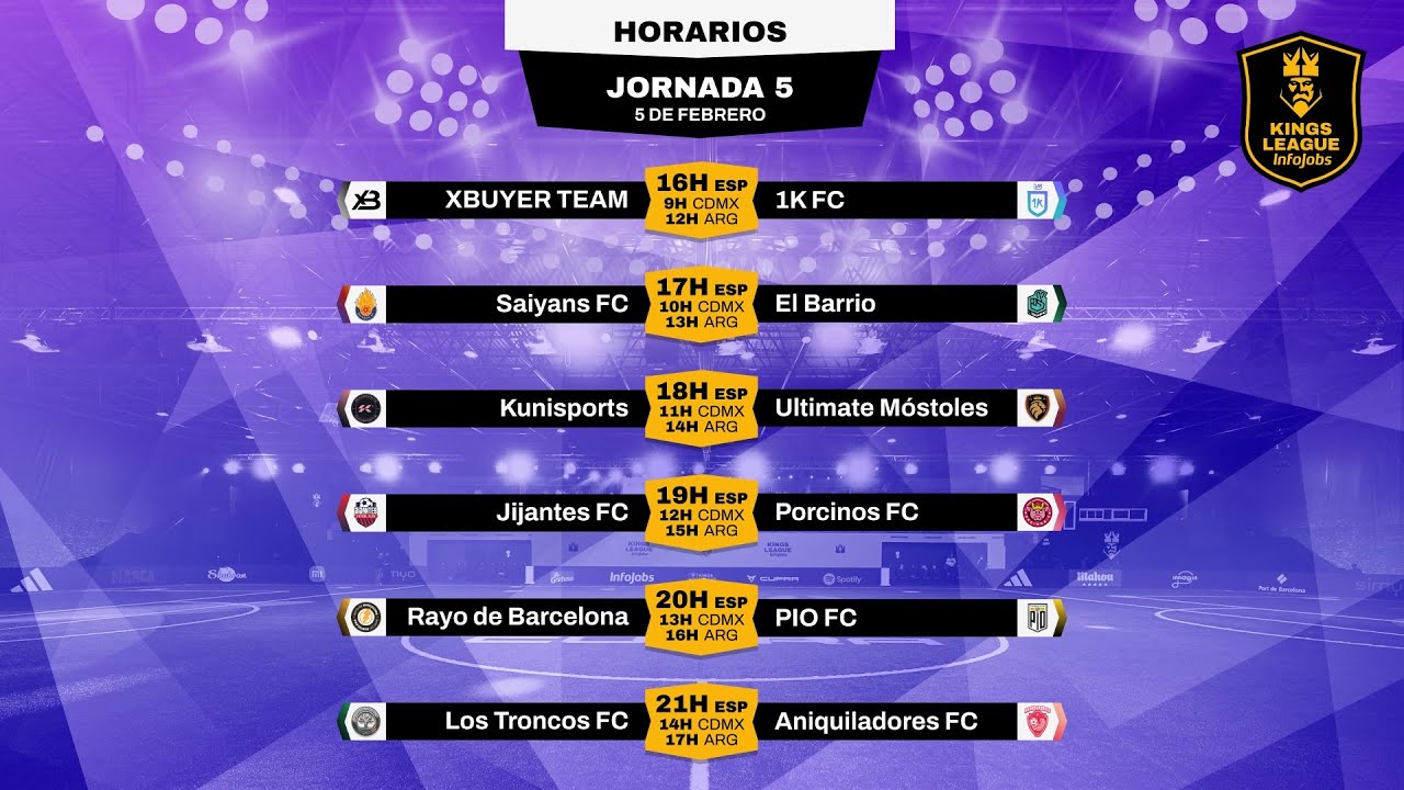 👑 Kings League InfoJobs - JORNADA 5 ⚽ #KINGSLEAGUEJ5