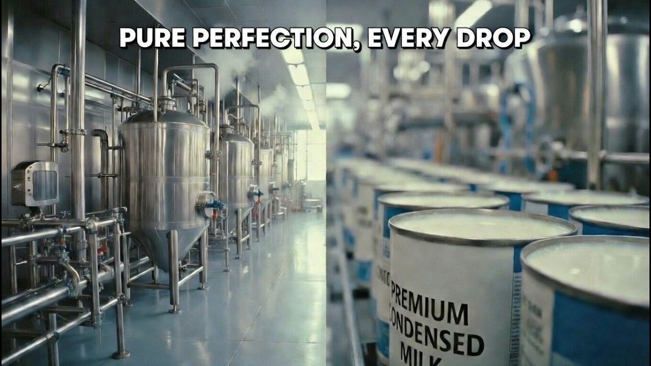 Inside the UK Milk Factory — (Full Process) How Million-Pound Condensed Milk Is Made