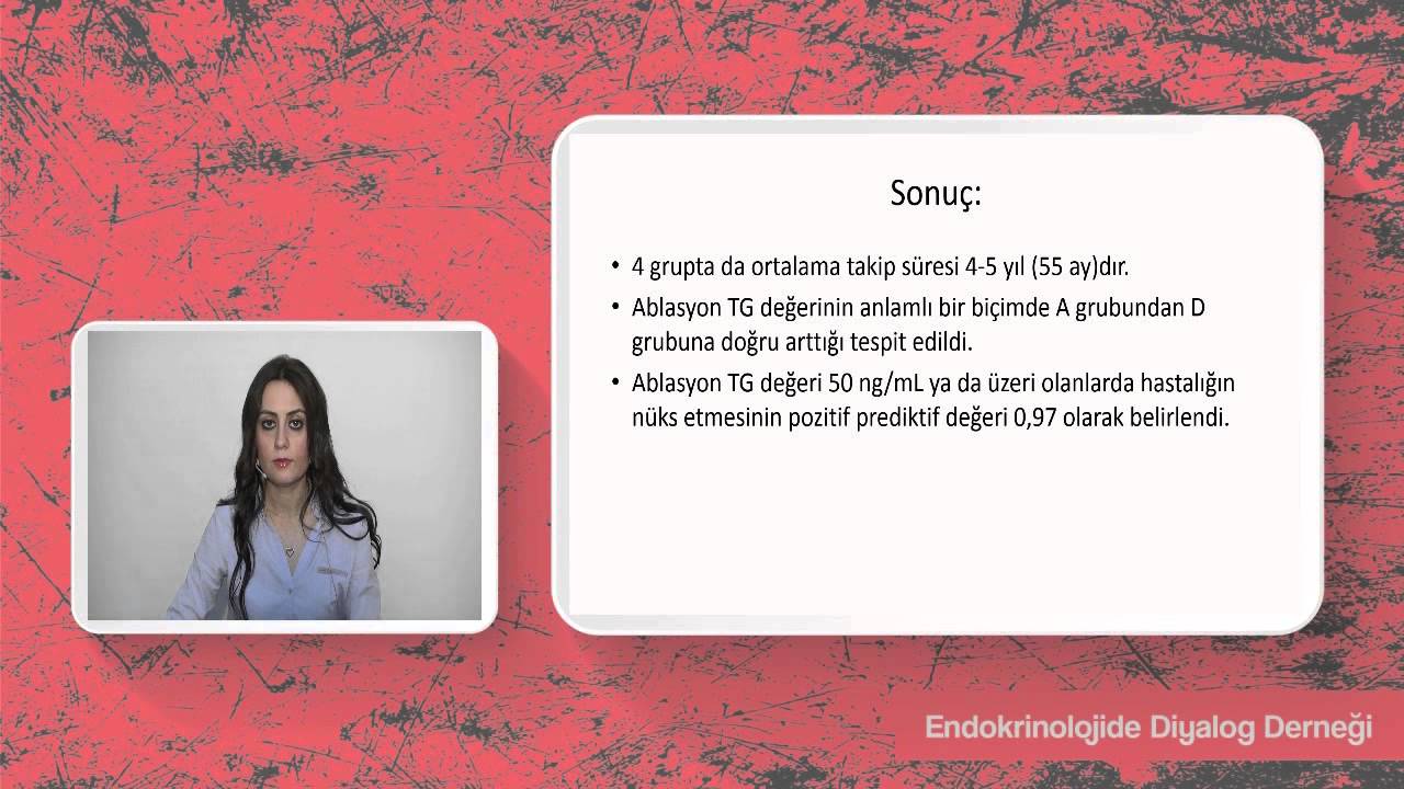 TG değeri, yüksek risk diferansiye tiroid kanser hastalarında nüks belirteci