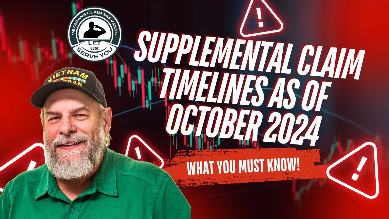 Supplemental Claim Timelines As Of October 2024! Veterans Do Not Get Frustrated Or Give Up!
