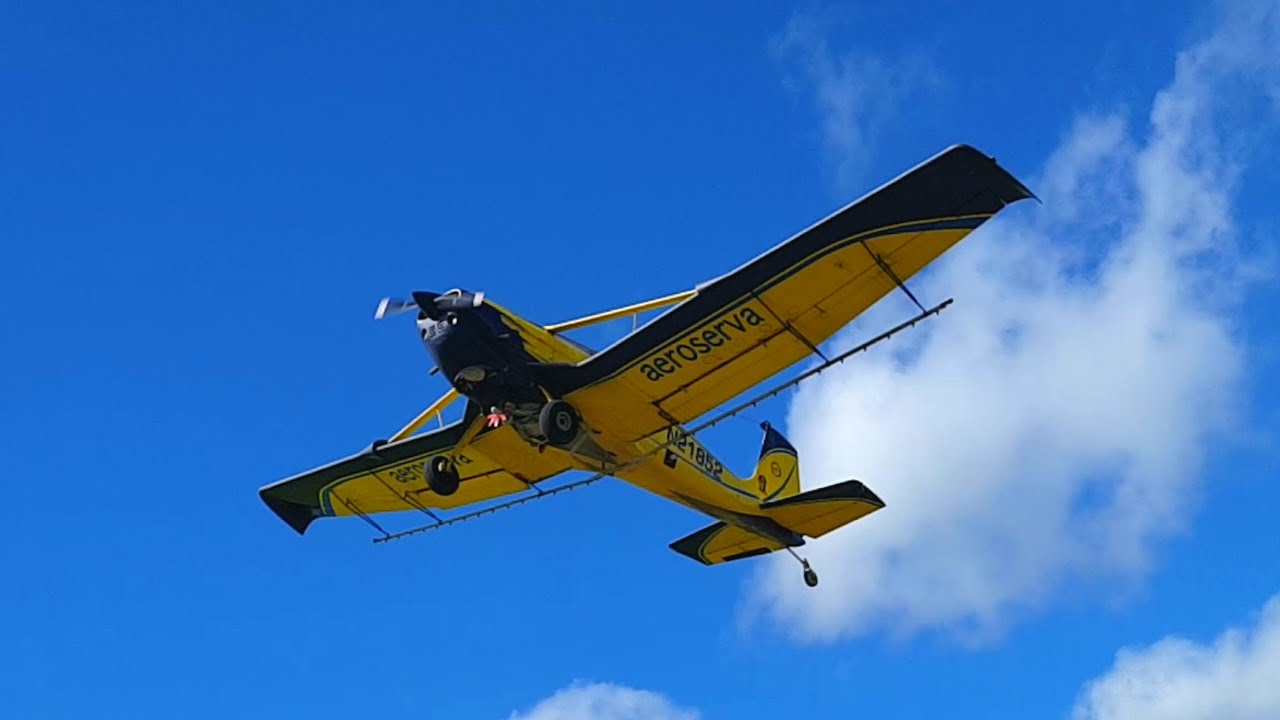 DESPEGUE DE AVIONETA FUMIGADORA 60fps | 