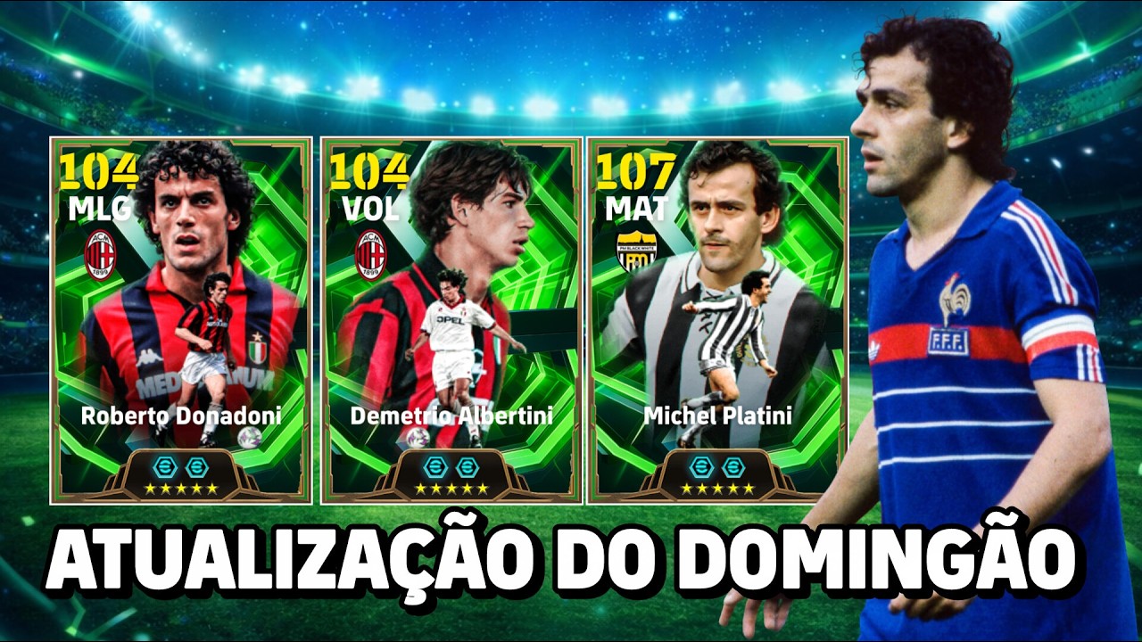 😎 PLATINI 107 NA ATUALIZAÇÃO DE DOMINGO || EFOOTBALL 2026