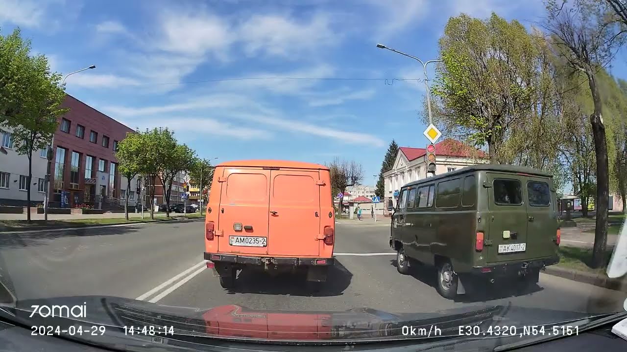 Driving in Vitebsk region: Орша - Витебск / Орша - Віцебск 29/04/2024 (timelapse 4x)