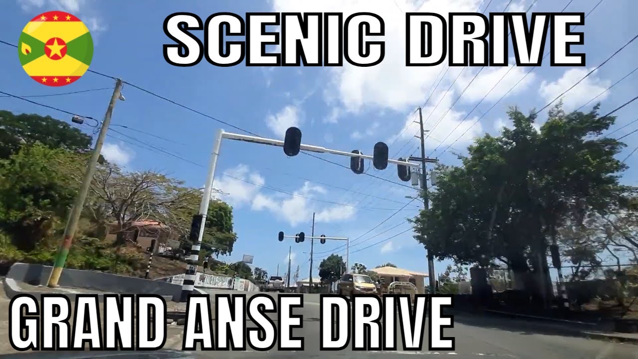 Scenic Drive From White Gun to Grand Anse Grenada | Afternoon Drive