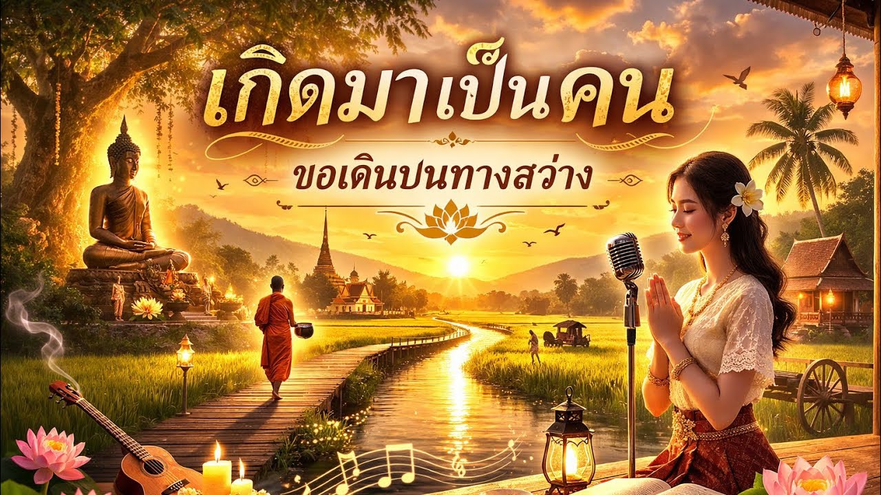 เพลงลูกทุ่งธรรมมะ  เกิดมาเป็นคน Official Audio