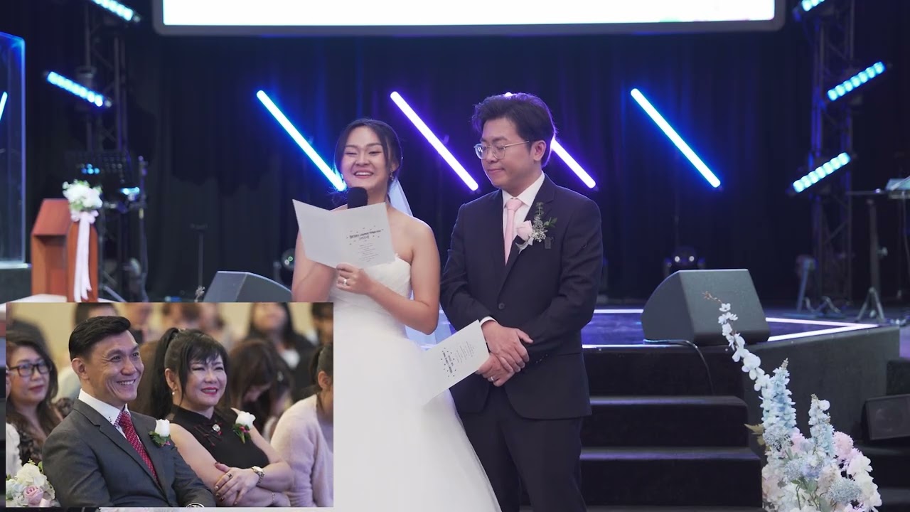 Jordain & Cherylene's Wedding - Couple's Speech in Church